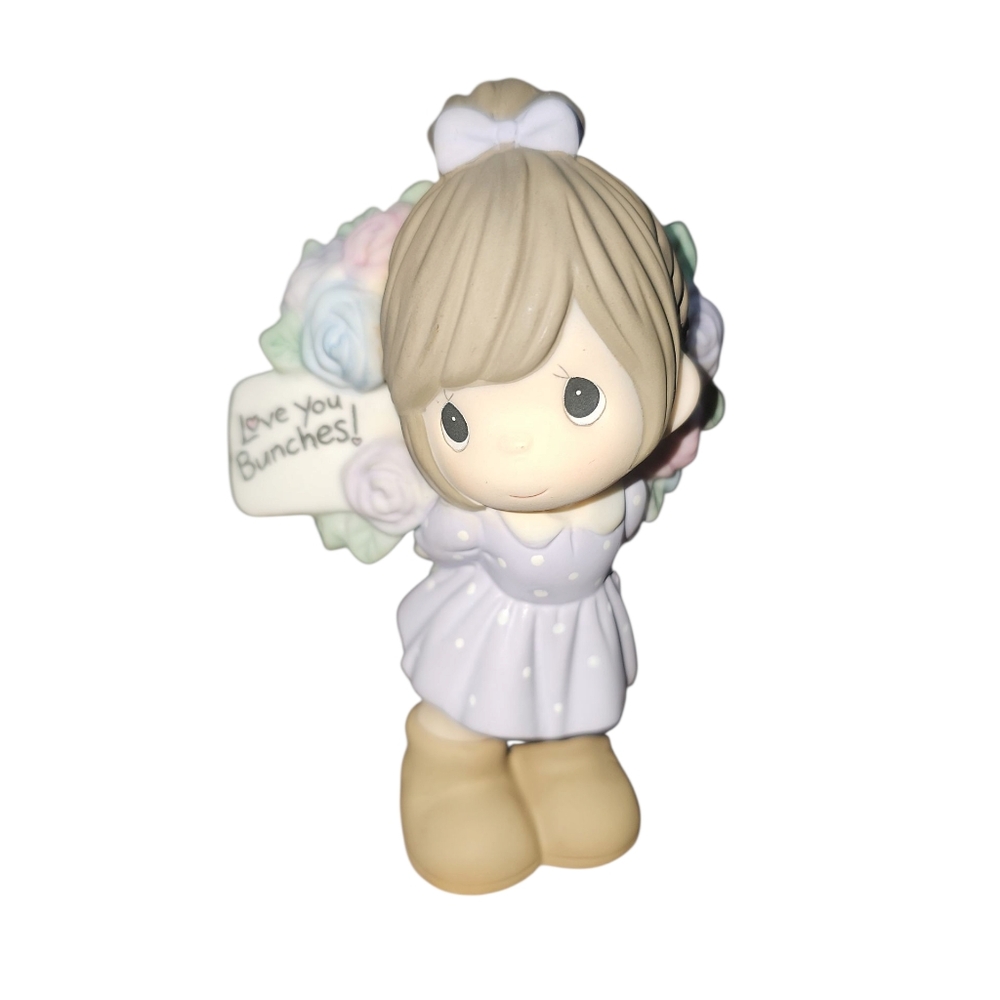 Precious Moments Purple and Pink Cake Topper